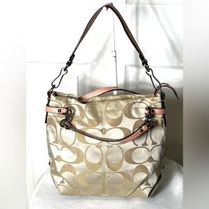 COACH💥VINTAGE~RARE~SOLD OUT💥Signature Sateen Brooke Hobo Bag
